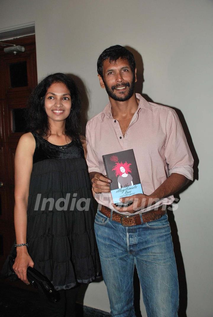 Milind Soman at the launch of Sharda Sunder''s book at Nehru