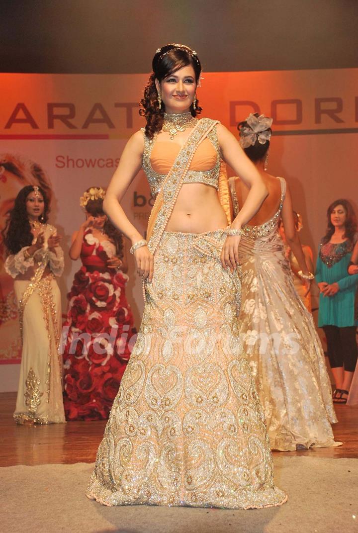 Yuvika Chaudhary at Bharat and Dorris hair and makeup fashion week Grand finale