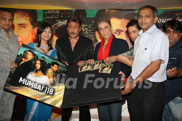 Jackie Shroff and Aditya Raj Kapoor at Mumbai 118 Music Launch at Rennaisance Club