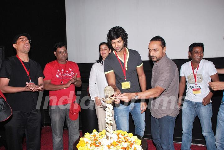 Manisha Koirala, Rahul Bose and Purab Kohli at the Inaugural day of Kashish Film Festival at PVR