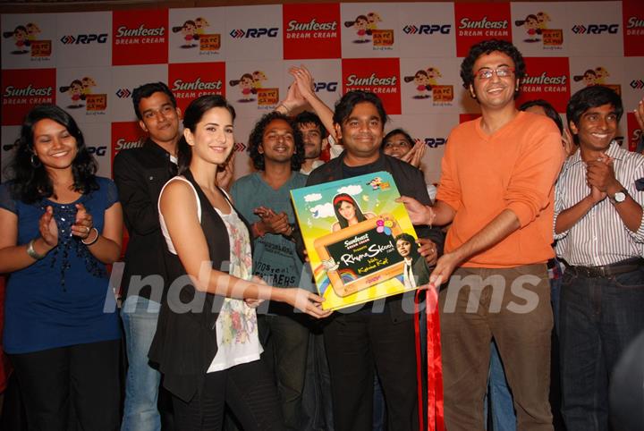 A R Rahman and Katrina Kaif unveil &quot;Rhyme Skool (Vol 1)&quot; album at Intercontinental Hotel in Mumbai on Wednesday Evening