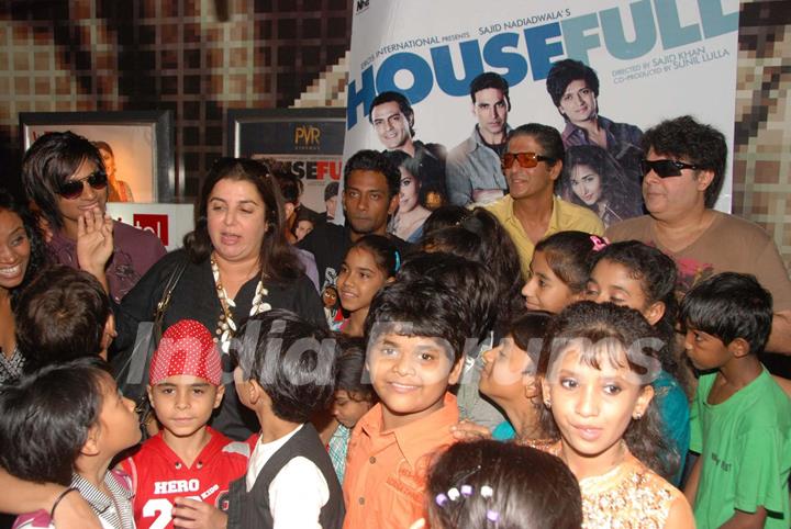 Faarah Khan hosts a special screening Housefull for kids at PVR Juhu