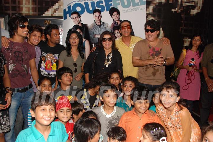 Faarah Khan hosts a special screening Housefull for kids at PVR Juhu