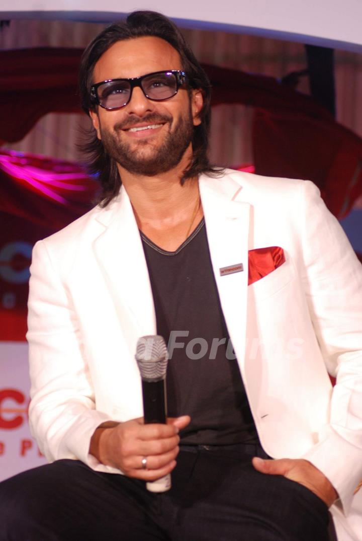 Saif Ali Khan at the launch of Wyncom mobile at Trident hotel in Mumbai