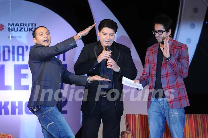 Nikhil, sajid and Ayushman at India''s Got Talent returns to COLORS
