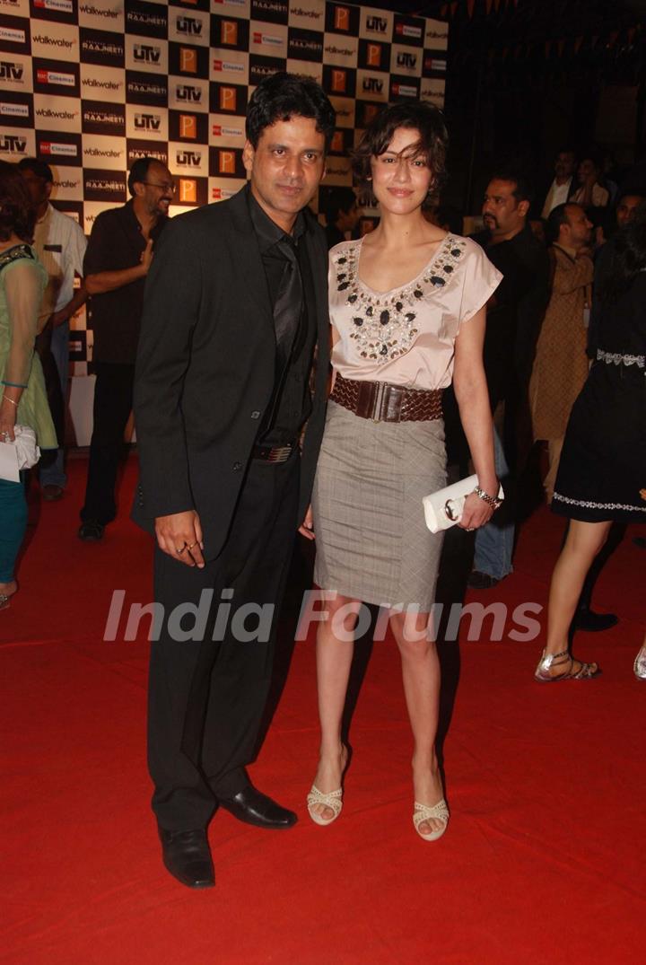 Manoj Bajpai at ''Raajneeti'' premiere at IMAX