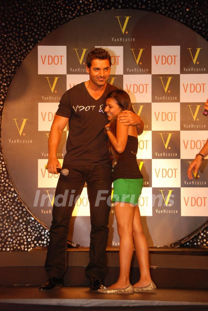 John Abraham at Van Heusen promotional event at Oberoi Mall