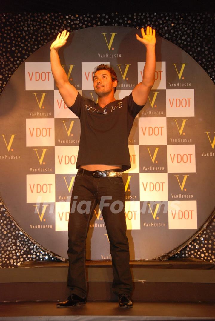 John Abraham at Van Heusen promotional event at Oberoi Mall