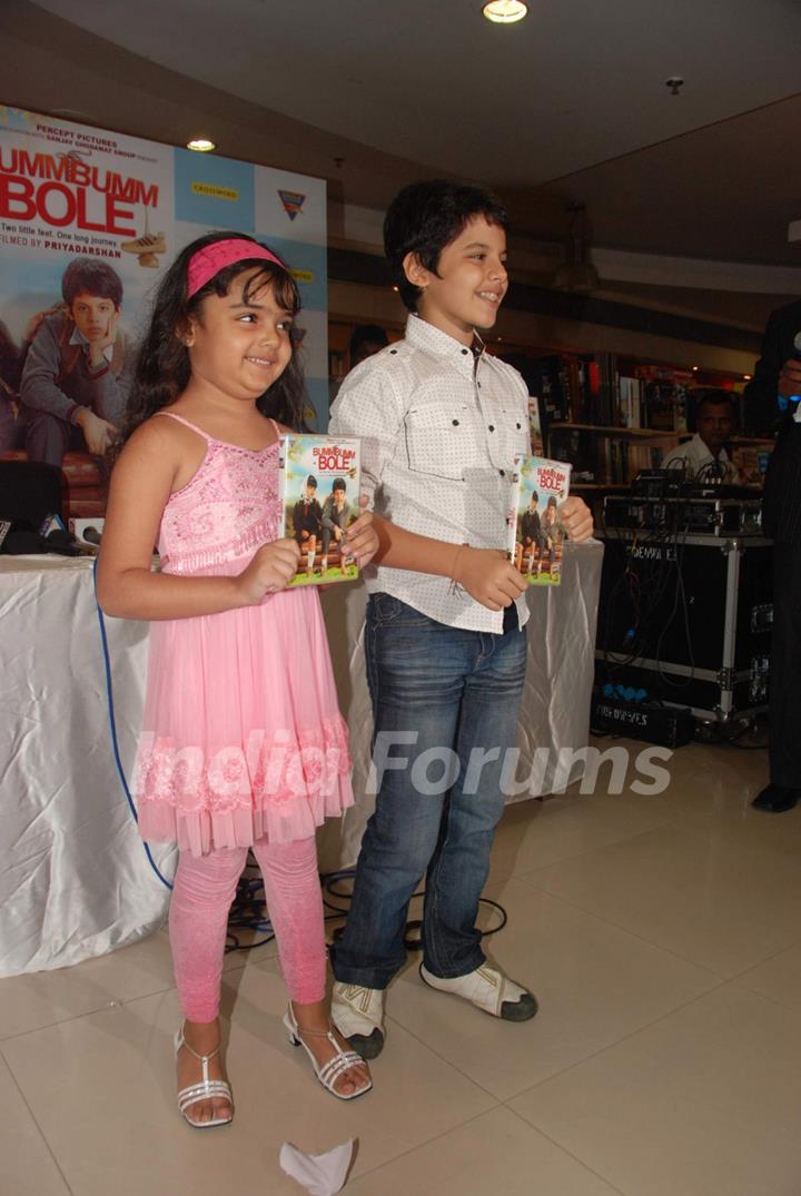 Darsheel Safary and Ziyah Vastani at Bum Bum Bole Film DVD launch at PVR, Juhu
