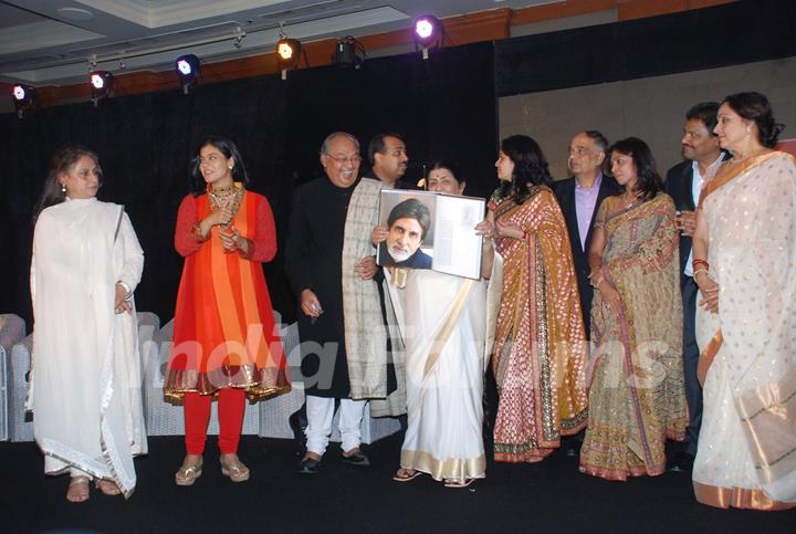 Jaya Bachchan, Kajol, Lata Mangeshkar and Hema Malini at the launch of Gautam Rajadhyaksha''s book ''Chehere'' launch at JW Marriott