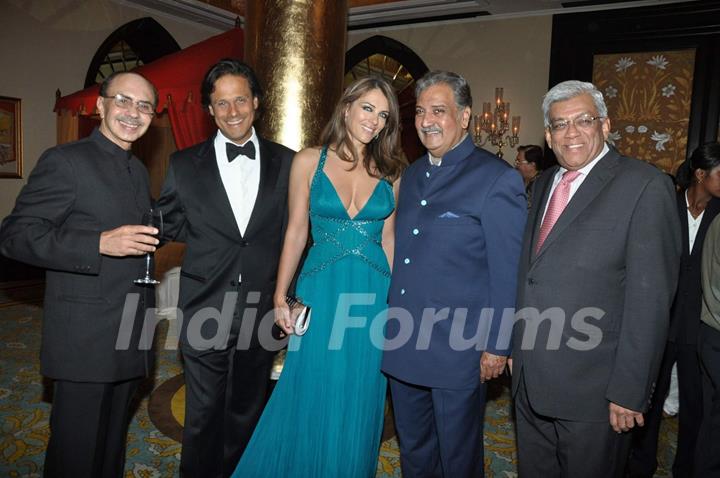 Liz Hurley graces Royal Rajasthan gala charity dinner at Taj Hotel, Colaba, Mumbai
