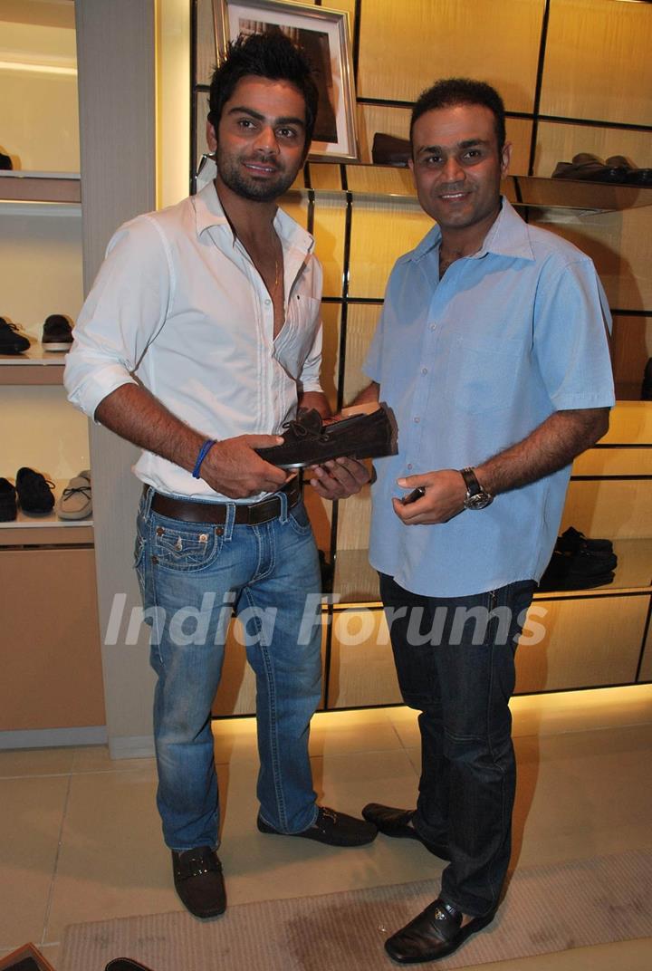 Cricketer Virender Sehwag at the launch of Tod''s Special Bracelet at Trident