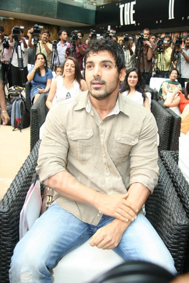 John Abraham at Blush clinic event