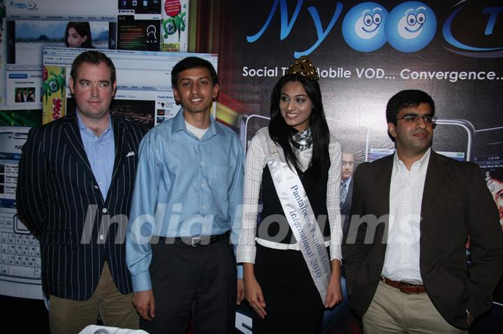 Miss India Neha Hinge launches Online site  NYOO TV at Ambassador Hotel
