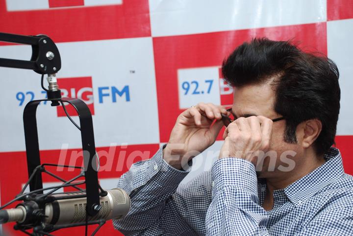 Bollywood Actor Anil Kapoor addresses media during his visit at 927 Big FM for promotion of the upcoming film