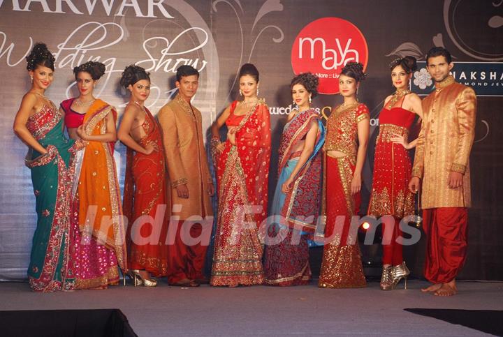 Models at the Marwar wedding show with Gitanjali show at WTC