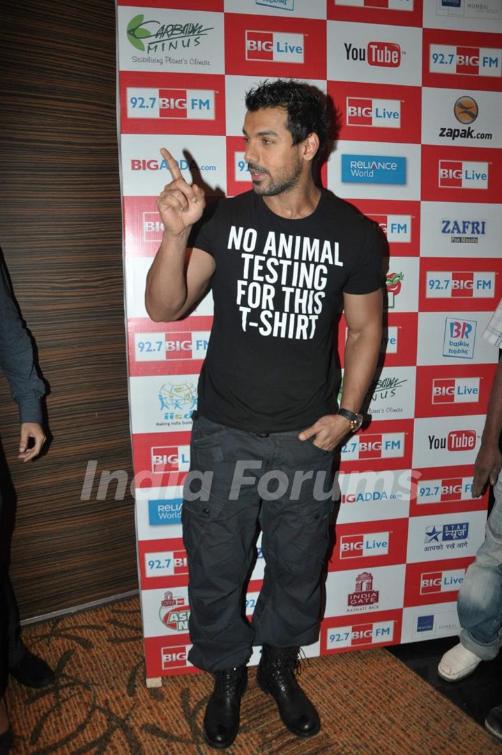 John at Big FM''s Green Humour mimicry launch