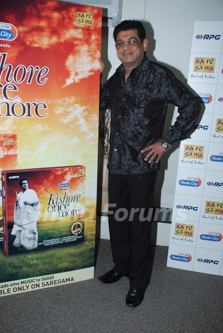 Amit Kumar at the launch of Kishore Once More album launch at Saregama HMV office