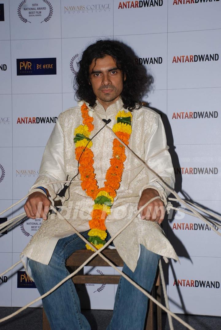 Imtiaz Ali kidnapped and trapped as a groom to promote film Antardwand at PVR, Juhu