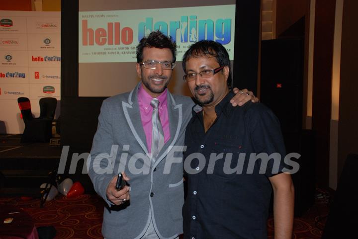 Javed Jaffery at music launch of the movie Hello Darling