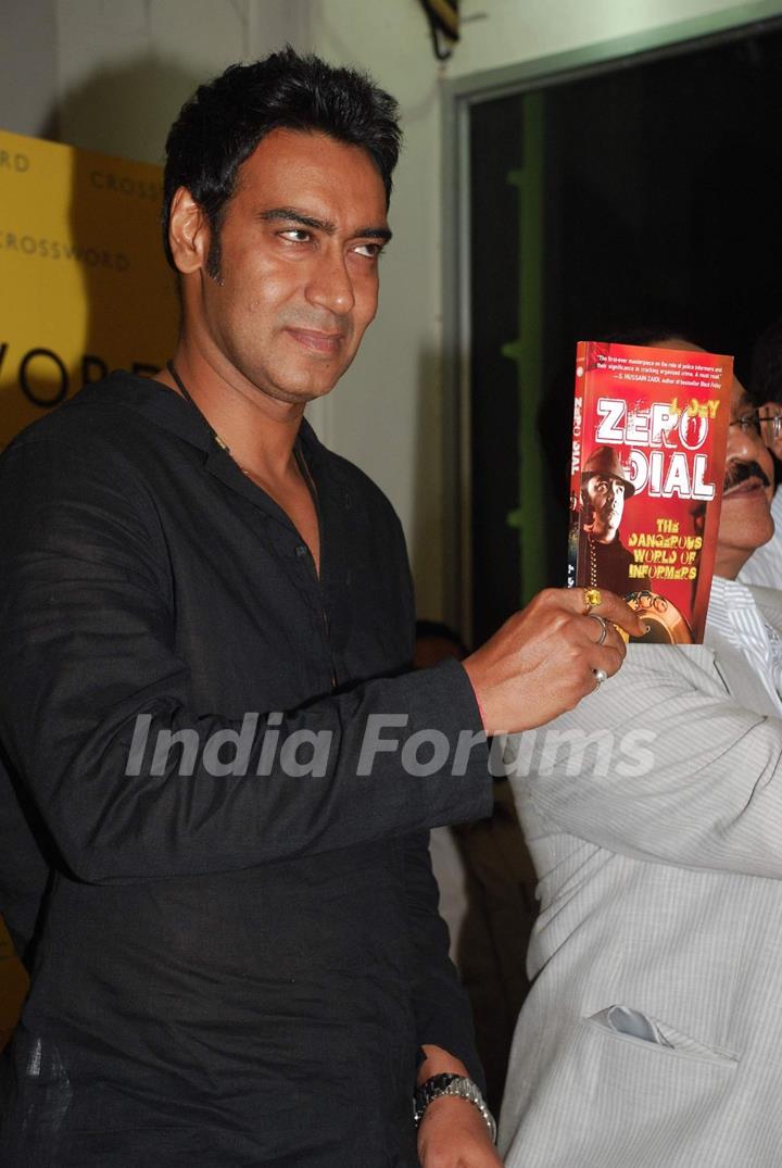 Ajay Devgan at J Dey''''s book launch Zero Dial at Crossword, Kemps Corner