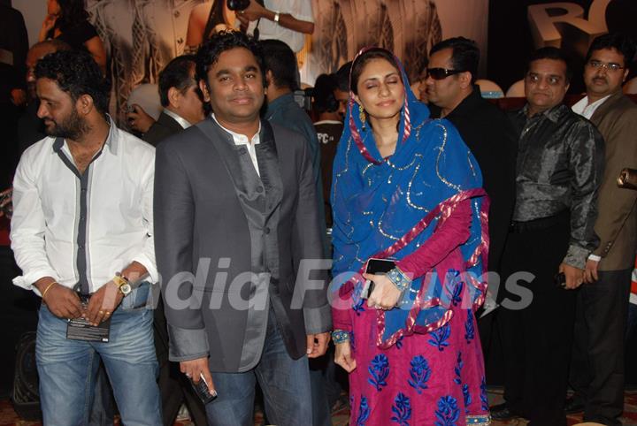 A.R. Rahman at Robot music launch at JW Marriott