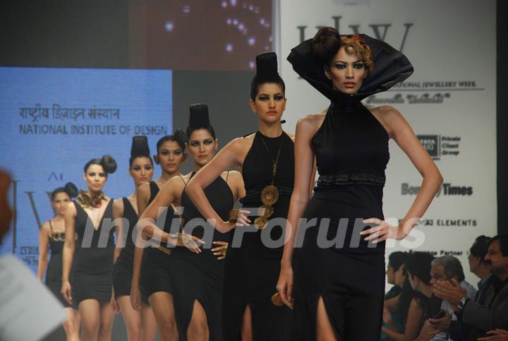 Five students from the National Institute of Design created magic on the ramp with brilliant collections at the India International Jewellery Week