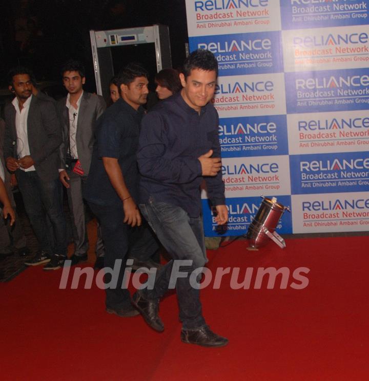 Aamir Khan at Reliance bash at JW Marriott