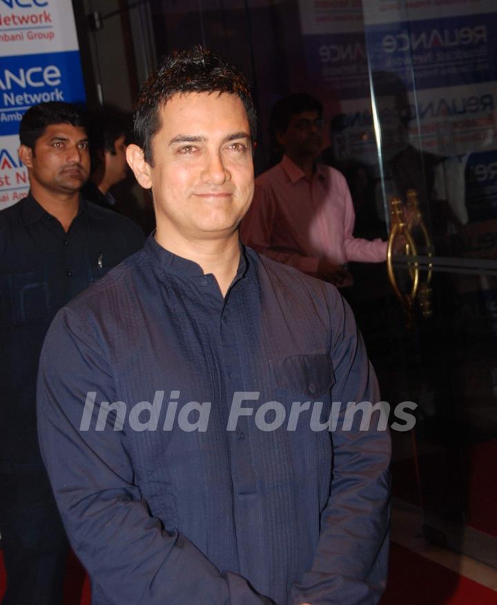 Aamir Khan at Reliance bash at JW Marriott