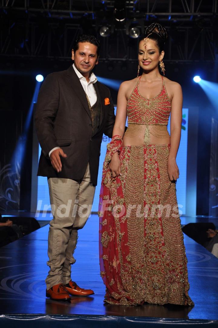 Kangana walks the ramp for Azeem Khan show presented by Standard Chartered at Grand Hyatt