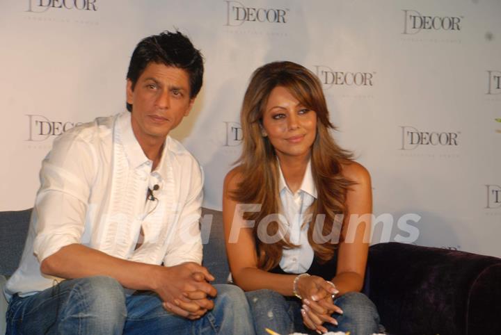 Shah Rukh Khan and Gauri Khan as the brand ambassador of D''Decor at Taj Lands End