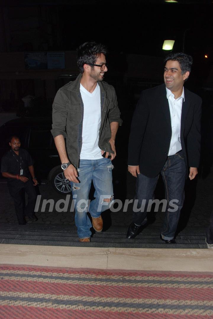 Shahid Kapoor at &quot;we are Family&quot; screening at Cinemax