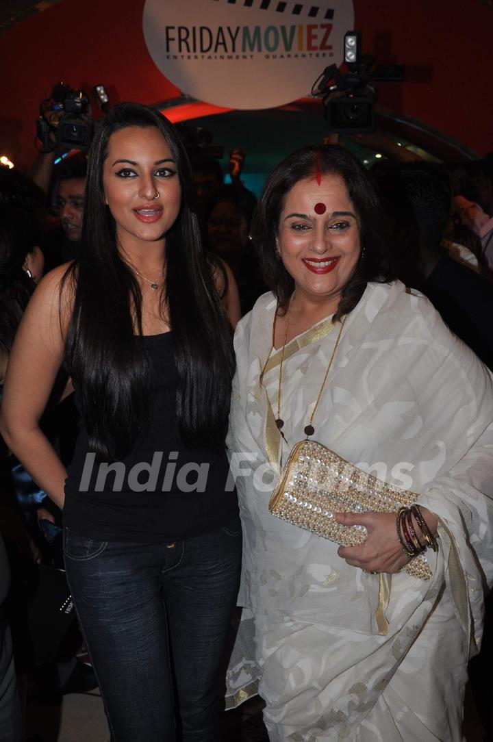 Sonakshi Sinha with mother Poonam at Fridaymoviezcom website launch at JW Marriott, Juhu in Mumbai on Friday Night