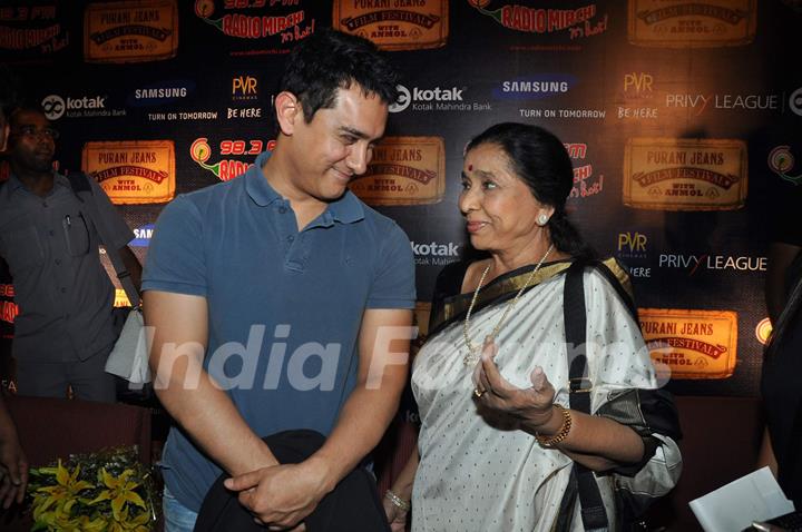 Teesri Manzil screening with Aamir and Asha Bhosle at PVR