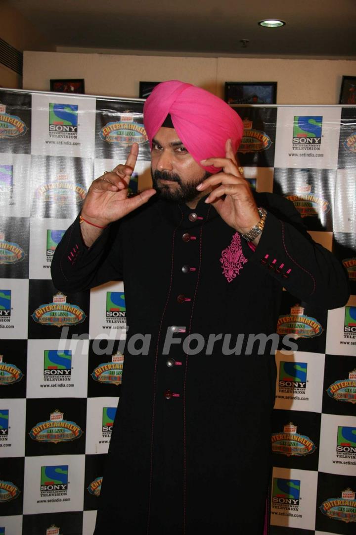 Navjot Singh Sidhu on the sets of Entertainment Ke Liye Kuch Bhi Karega at Yashraj