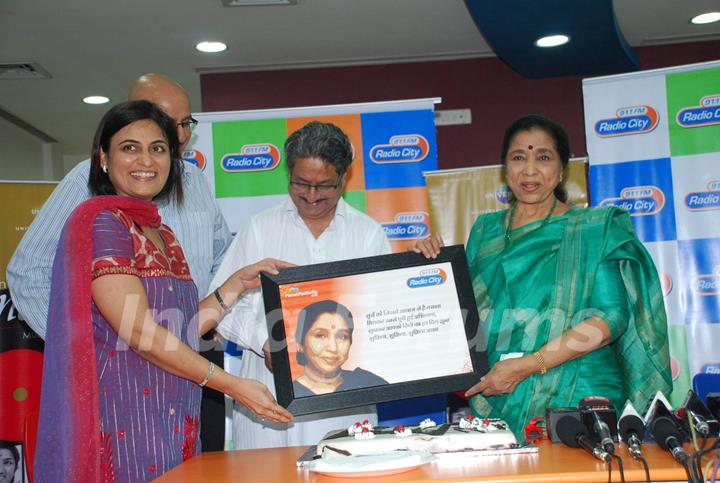 Asha Bhosle launches Unheard Melodies at Radio City in association with Universal at Bandra