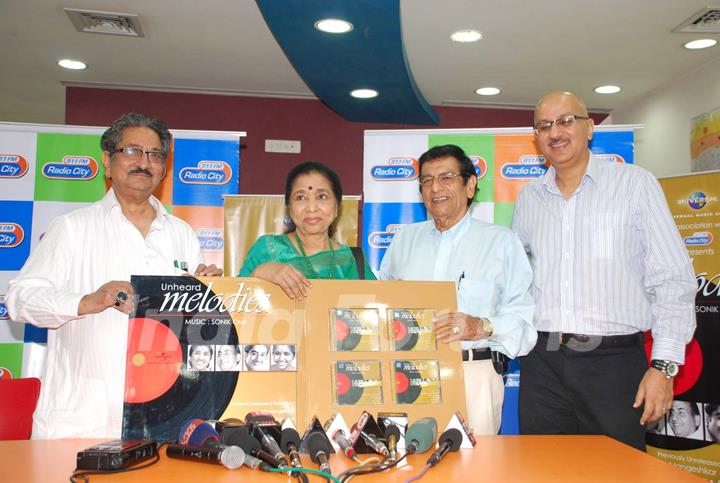 Asha Bhosle launches Unheard Melodies at Radio City in association with Universal at Bandra