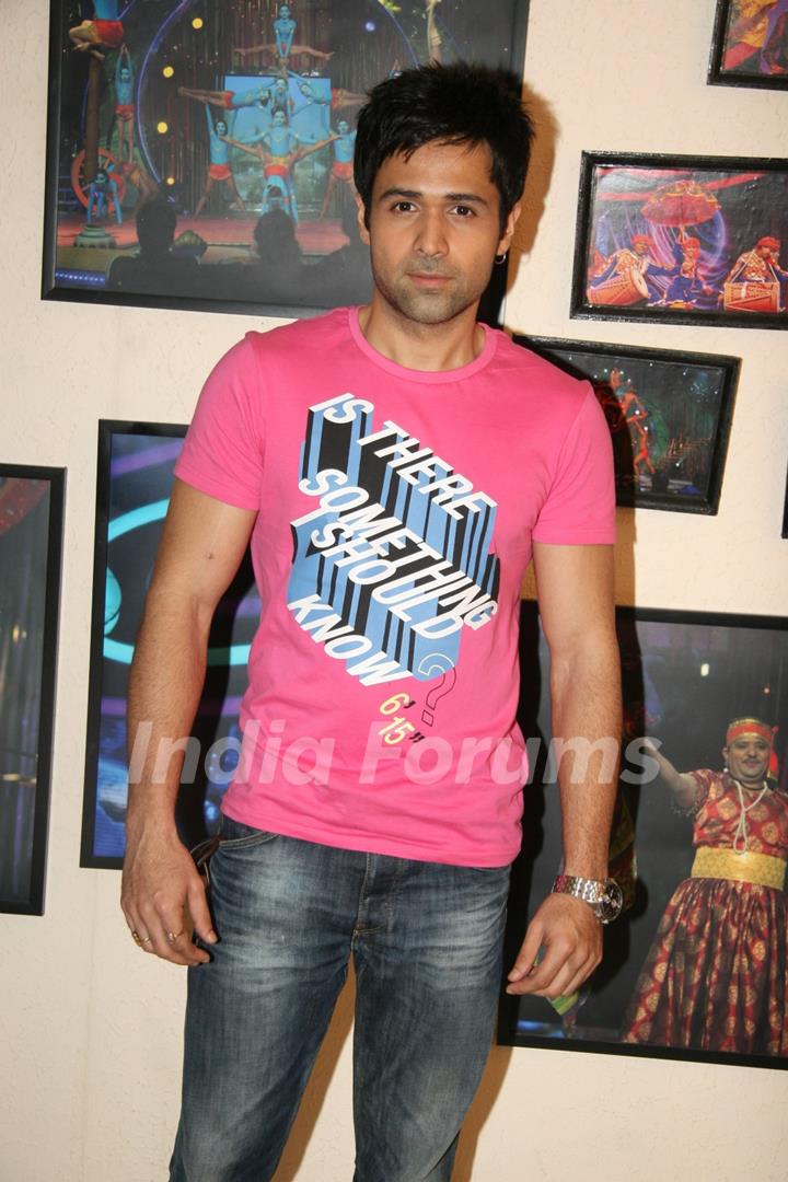 Emraan Hashmi on the sets of 'Entertainment Ke Liye Kuch Bhi Karega' at Yashraj Studio in Mumbai on Wednesday Evening