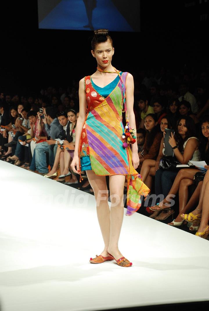 Purvi Doshi's creation at the Lakme Fashion Week