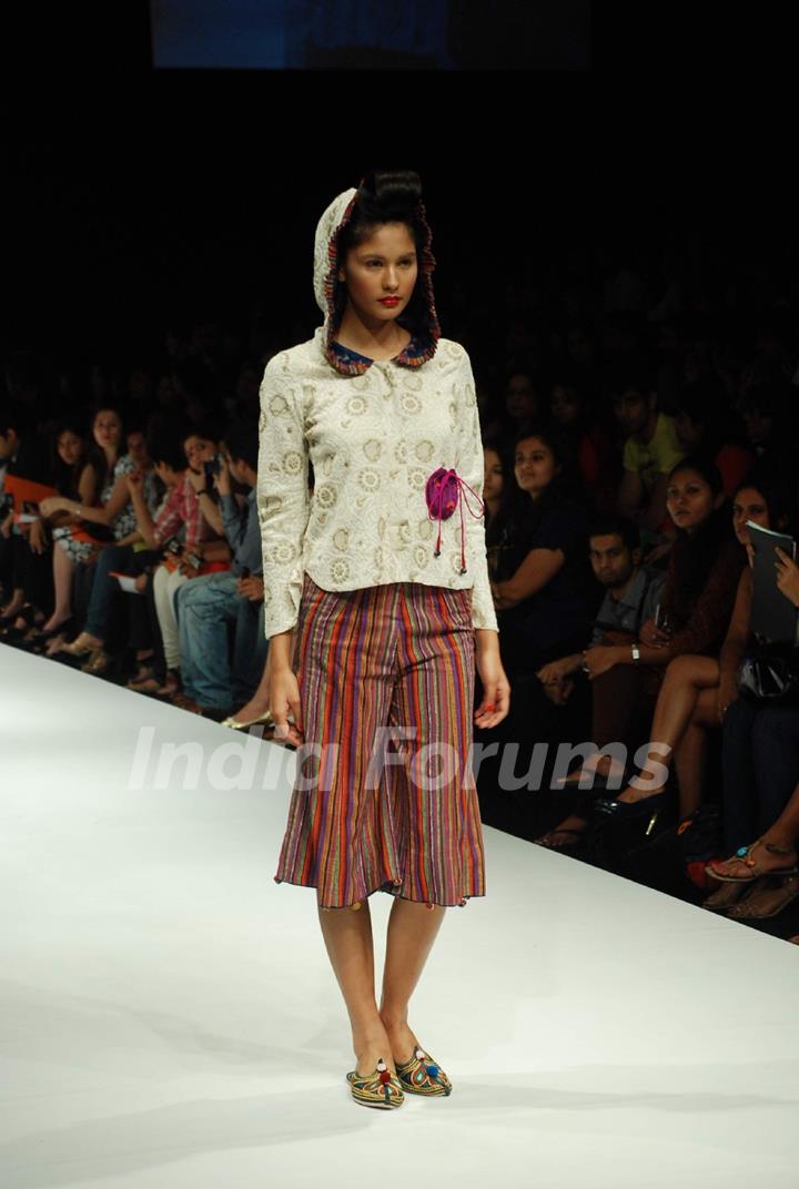 Purvi Doshi's creation at the Lakme Fashion Week