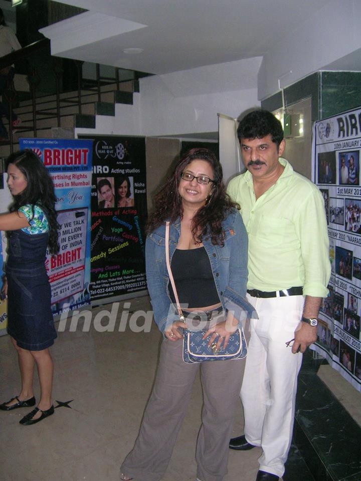 Vandana Sajnani and Rajesh Khattar in Karan Mehra and Nisha Rawal play’s premiere