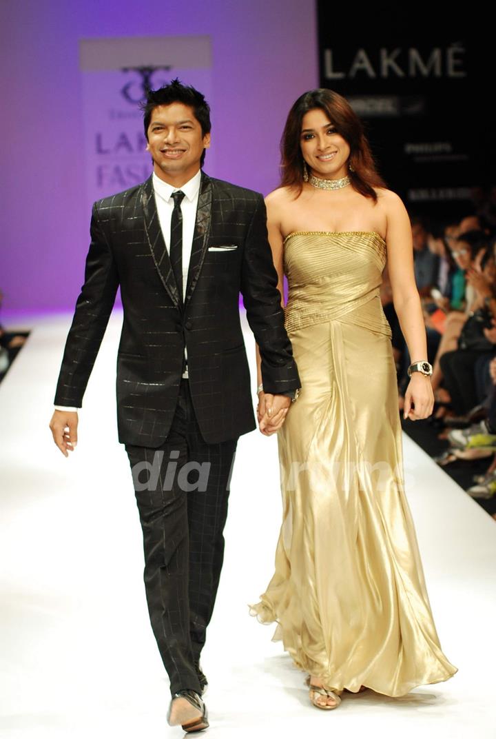 Shaan walks the ramp for Troy costa showcases at lakme fashion week