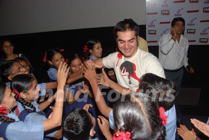 Arbaaz Khan at special screening of Dabangg for DEEDS NGO kids at Fun