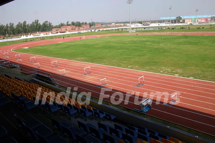 A training and  centre at the Commonwealth Games Village in New Delhi on Saturday