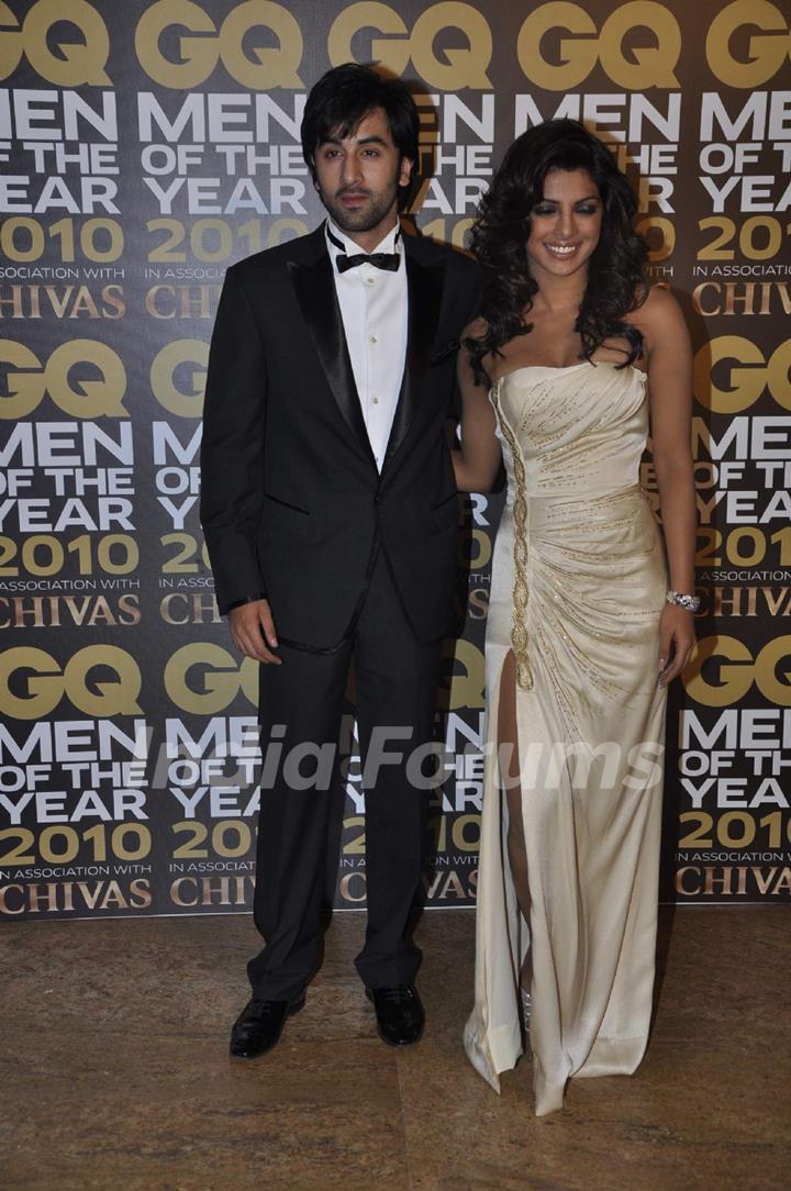 Ranbir Kapoor and Priyanka Chopra at GQ Man of the year at Grand Hyatt
