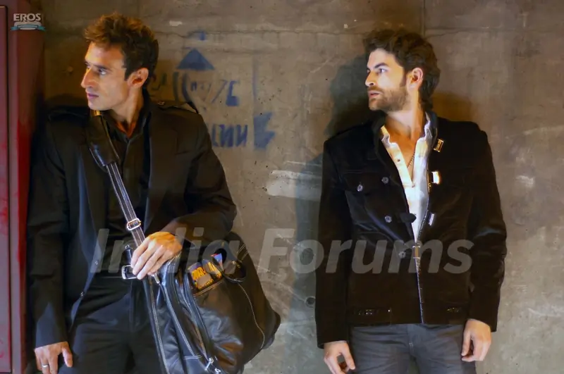 Rahul and Neil trying to hide themselves