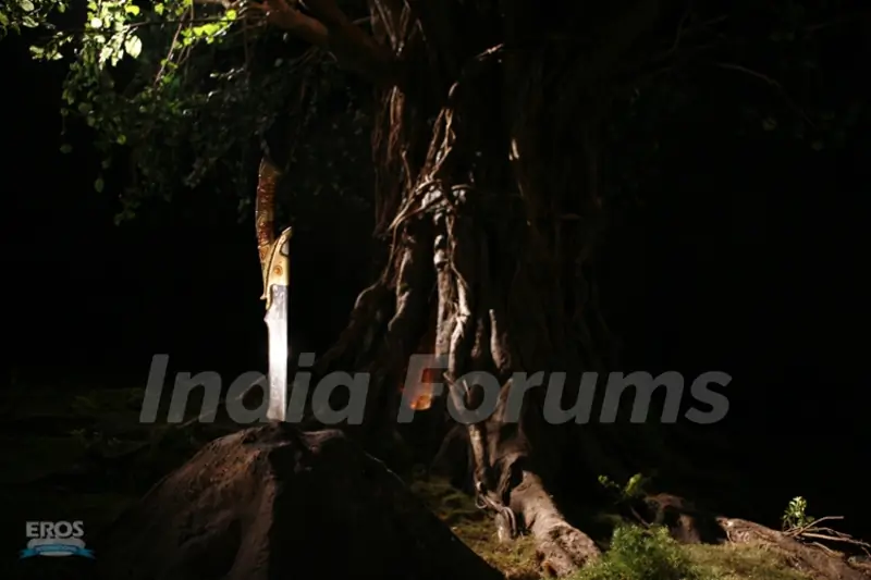 A scene from  Drona movie