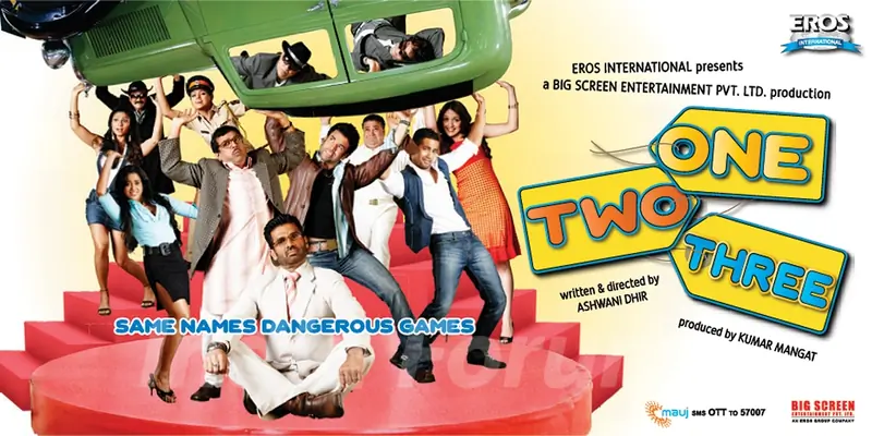 One Two Three poster with all the cast