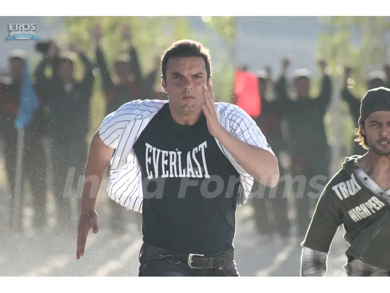 Vatsal Sheth and Sohail Khan doing racing