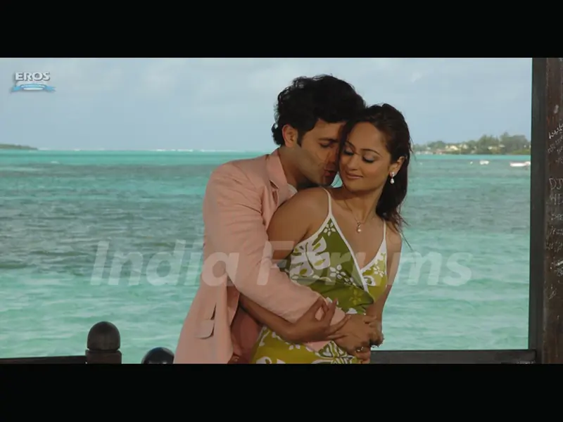 Romantic scene of Shiney and Kaveri
